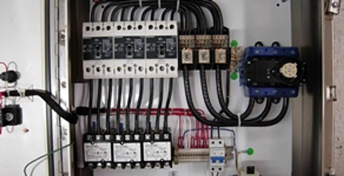 Electrical panel installation with organized circuit breakers and wiring in Oklahoma City, OK