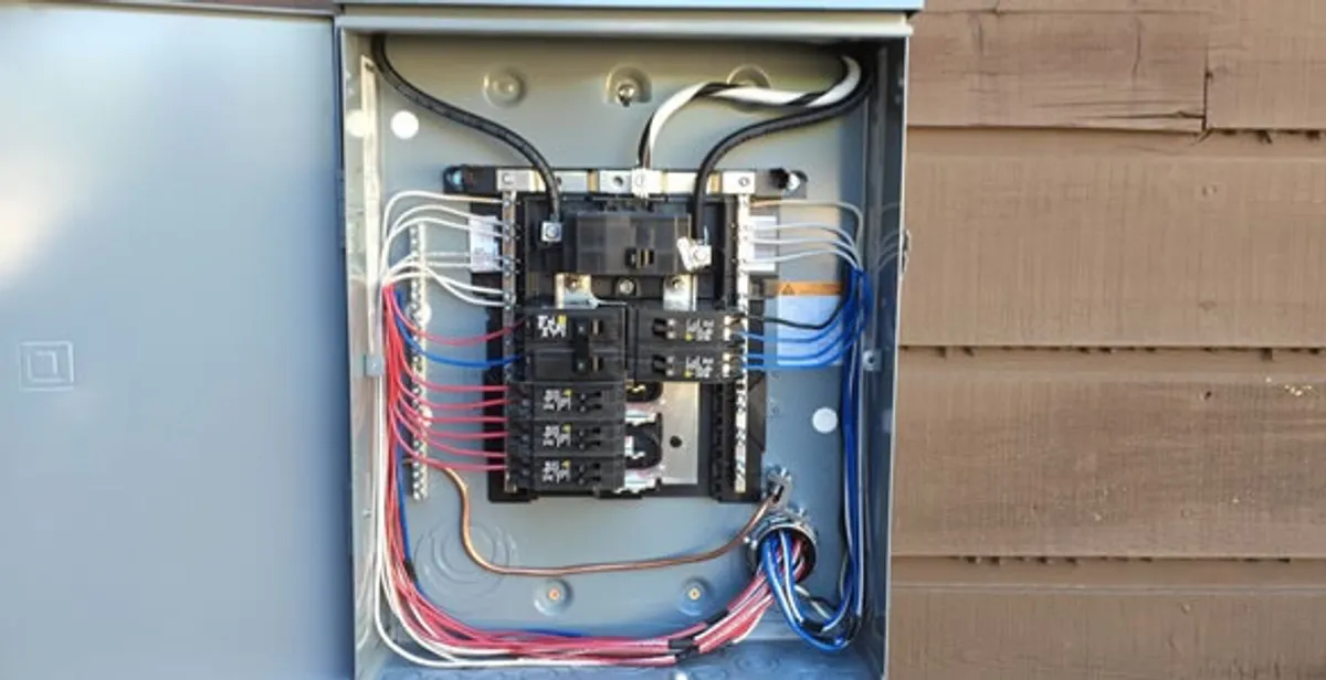 electrical panel upgrade service featuring newly installed electrical panel wired by licensed electricians in Oklahoma City, OK