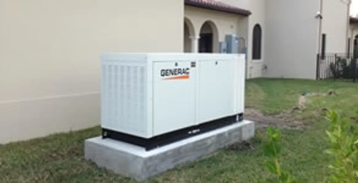 generator installation service showing standby generator professionally installed for residential power backup in Oklahoma City, OK