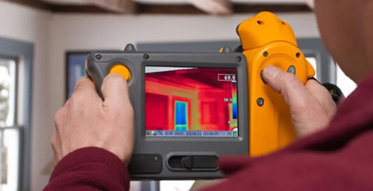 home energy audit service capturing thermal readings to analyze insulation and electrical efficiency in Oklahoma City, OK