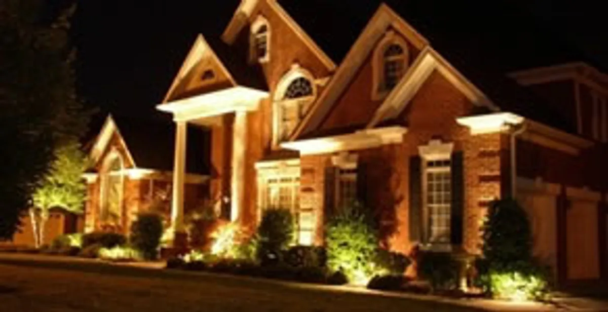 landscape lighting installation services enhancing residential exterior lighting in Oklahoma City, OK