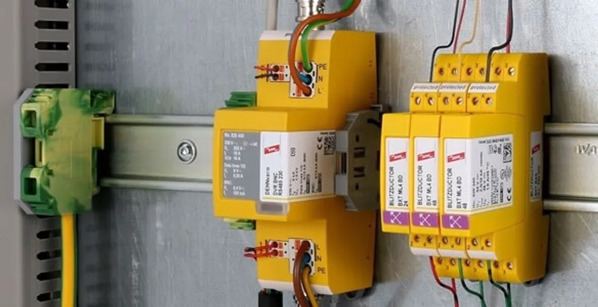 lightning surge protection system with surge suppressors installed by electrical service professionals in Oklahoma City, OK