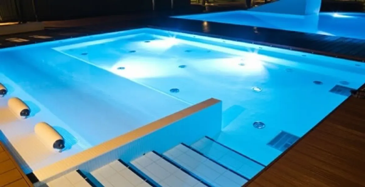 pool light installation and repair services providing modern illuminated pool lighting in Oklahoma City, OK