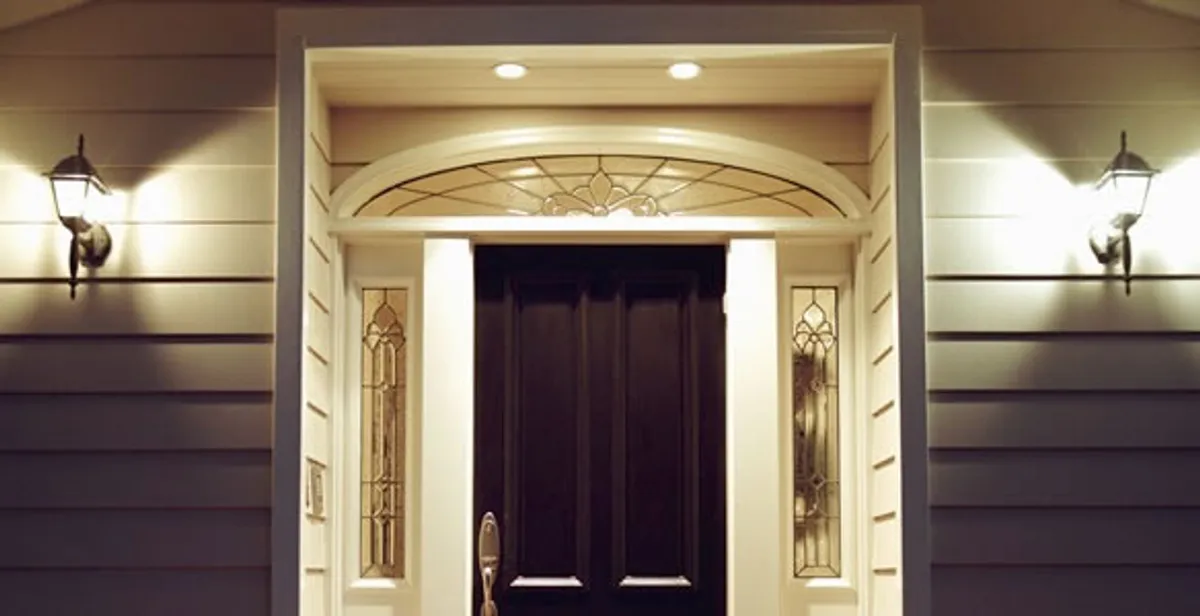 security light installation services with professionally installed entryway lighting in Oklahoma City, OK